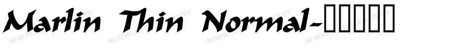Marlin Thin Normal字体转换